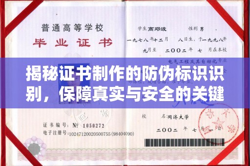 隆林揭秘证书制作的防伪标识识别，保障真实与安全的关键
