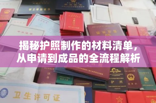 隆林揭秘护照制作的材料清单，从申请到成品的全流程解析