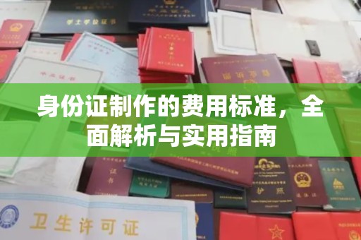 隆林身份证制作的费用标准，全面解析与实用指南