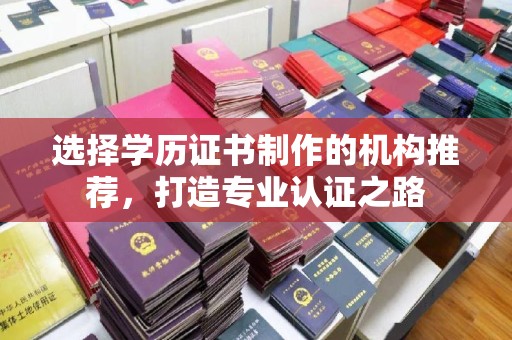 隆林选择学历证书制作的机构推荐，打造专业认证之路