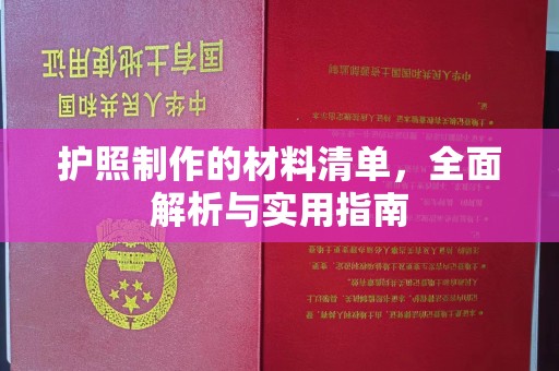 隆林护照制作的材料清单，全面解析与实用指南