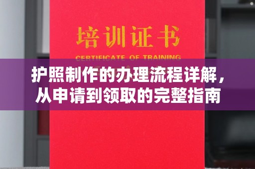 隆林护照制作的办理流程详解，从申请到领取的完整指南