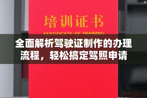 隆林全面解析驾驶证制作的办理流程，轻松搞定驾照申请