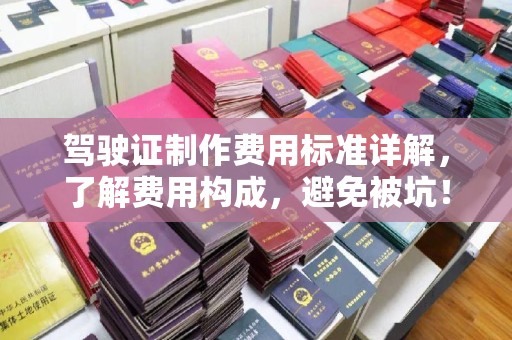 隆林驾驶证制作费用标准详解，了解费用构成，避免被坑！