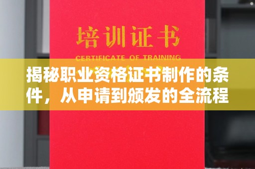 隆林揭秘职业资格证书制作的条件，从申请到颁发的全流程解析