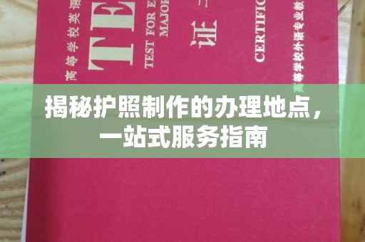 隆林揭秘护照制作的办理地点，一站式服务指南