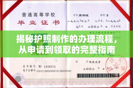隆林揭秘护照制作的办理流程，从申请到领取的完整指南