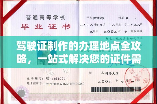 隆林驾驶证制作的办理地点全攻略，一站式解决您的证件需求
