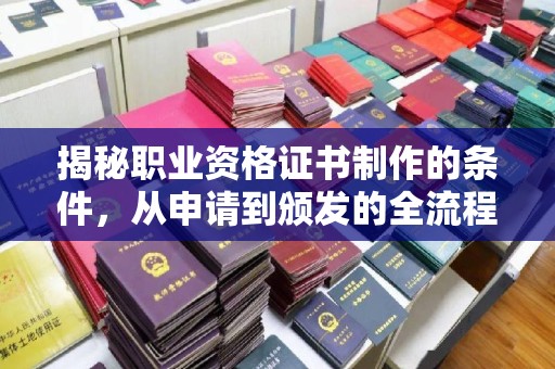 隆林揭秘职业资格证书制作的条件，从申请到颁发的全流程解析