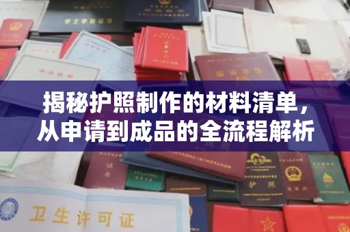 隆林揭秘护照制作的材料清单，从申请到成品的全流程解析