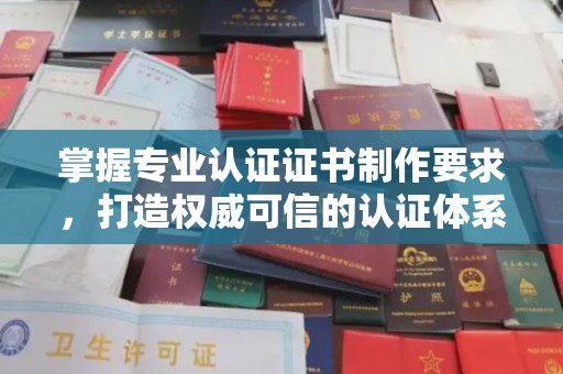 隆林掌握专业认证证书制作要求，打造权威可信的认证体系