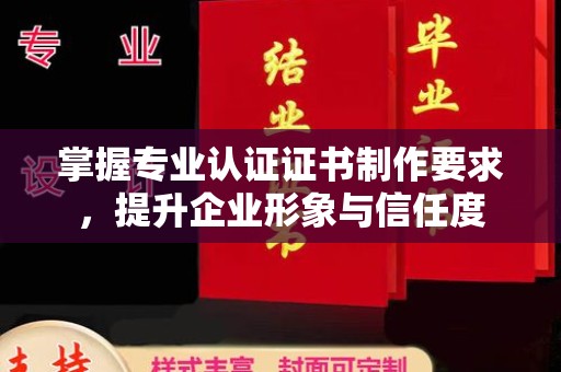 隆林掌握专业认证证书制作要求，提升企业形象与信任度