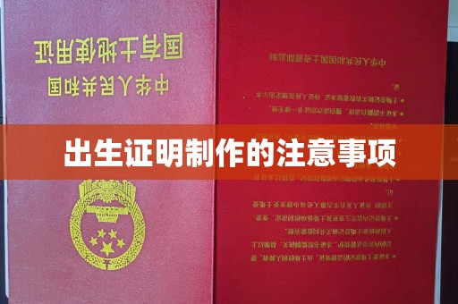 隆林出生证明制作的注意事项