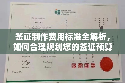 隆林签证制作费用标准全解析，如何合理规划您的签证预算？